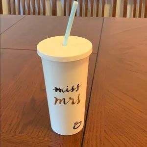 Kate spade miss to mrs tumbler